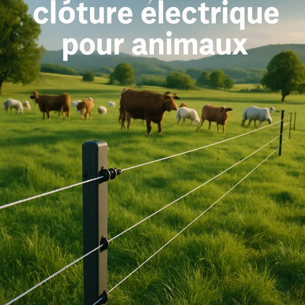 Plan de tracé d'une clôture électrique pour pâture