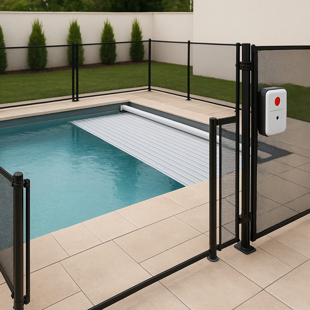 Dispositifs de sécurité pour piscine : barrière, volet et alarme