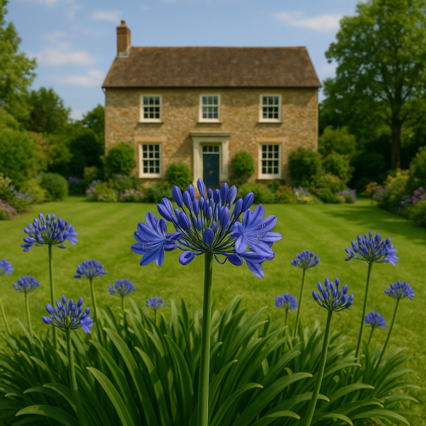 Agapanthes dans un jardin