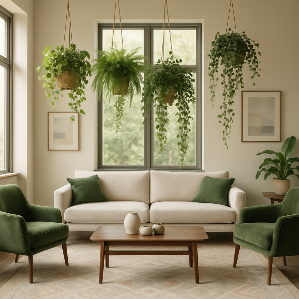 Décorer un salon avec des plantes suspendues : guide pratique