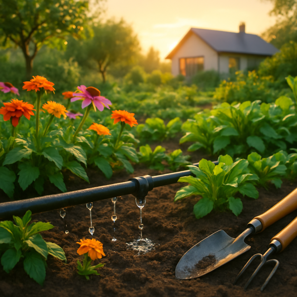 Installer un arrosage automatique goutte-à-goutte pour votre jardin