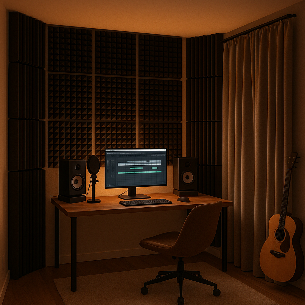 Int&eacute;rieur d&rsquo;un studio insonoris&eacute;