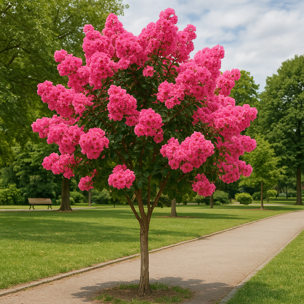 Lagerstroemia indica flores