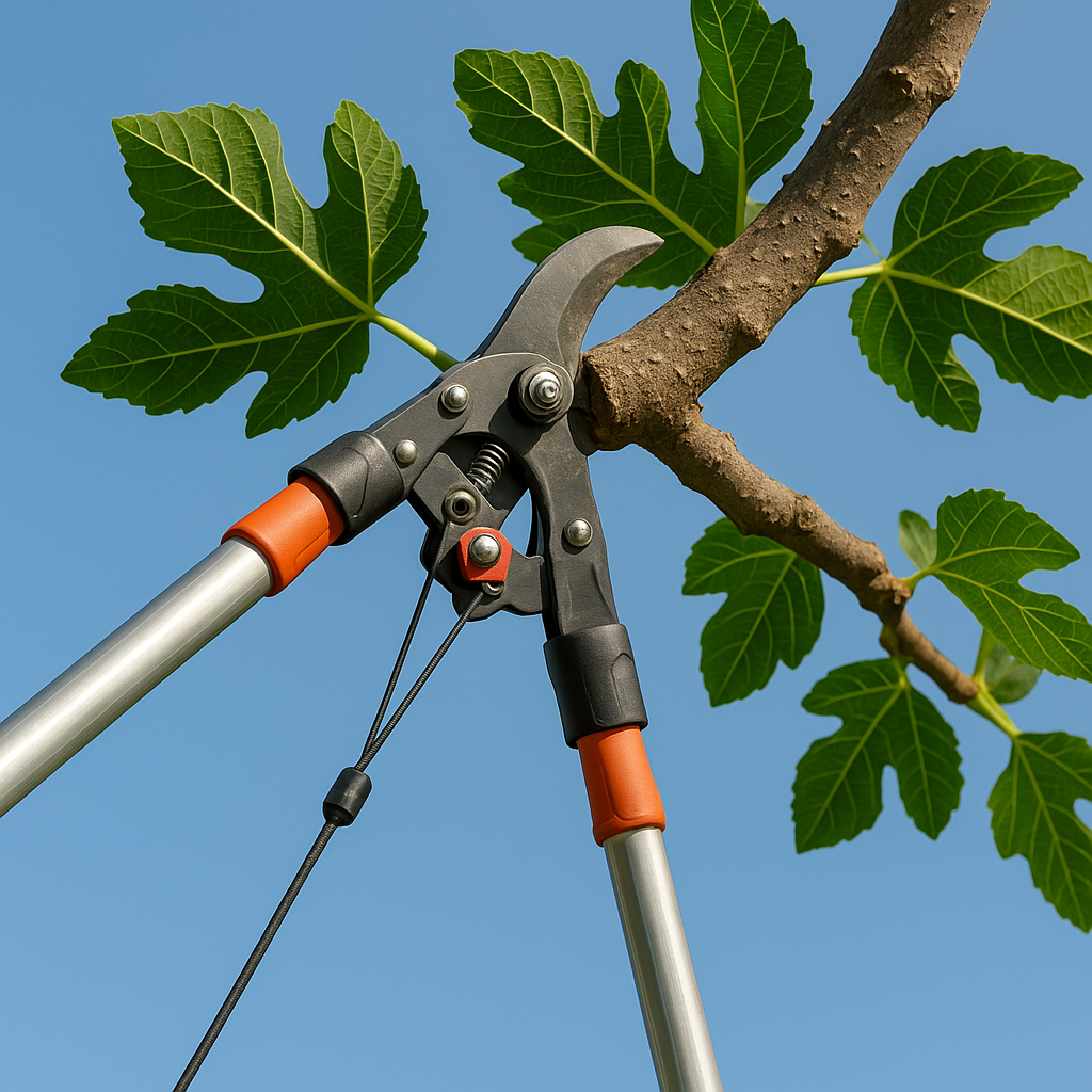 Sekator z długim trzonkiem do przycinania gałęzi pośrednich