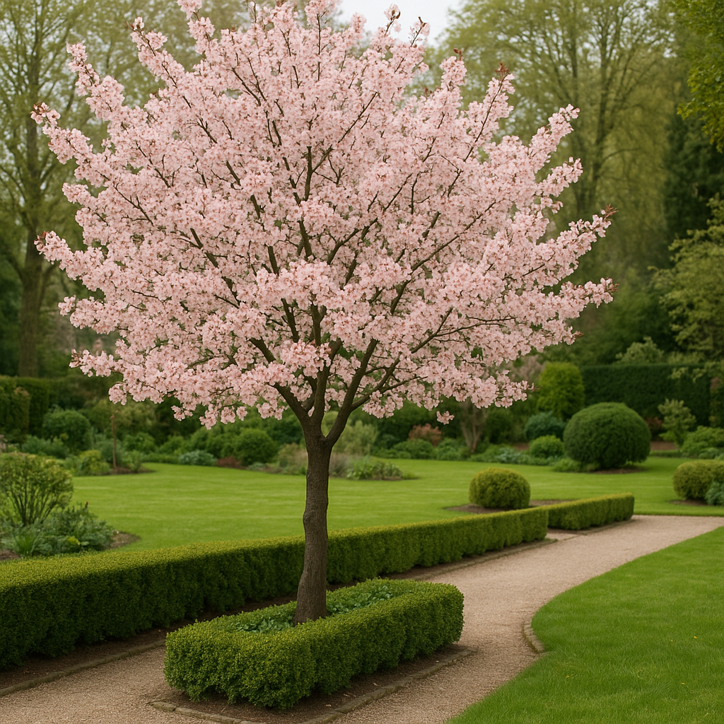 Prunus cerasifera en plena floración