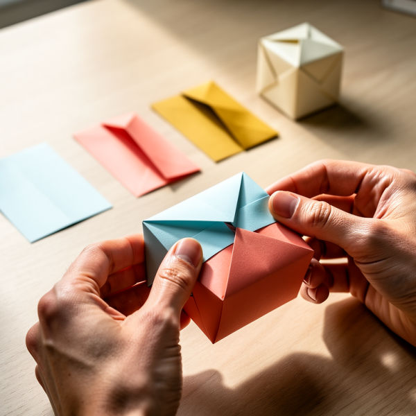 Boîte Origami : Tuto Facile Étape par Étape