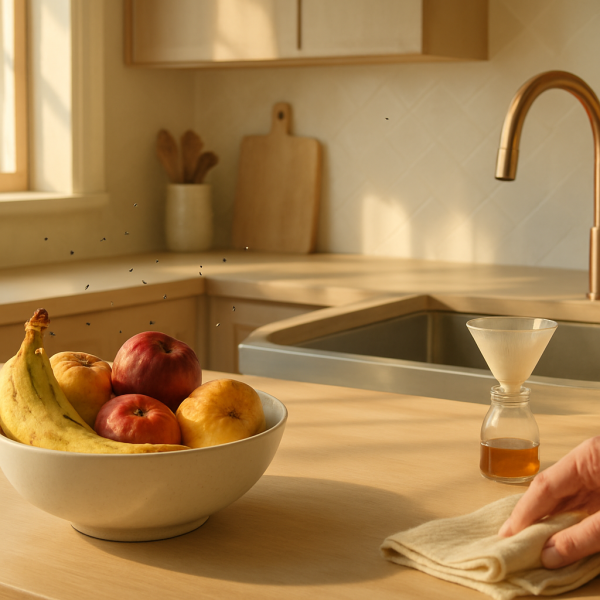 Pourquoi ai-je des moucherons dans la cuisine ? Causes fréquentes et solutions efficaces