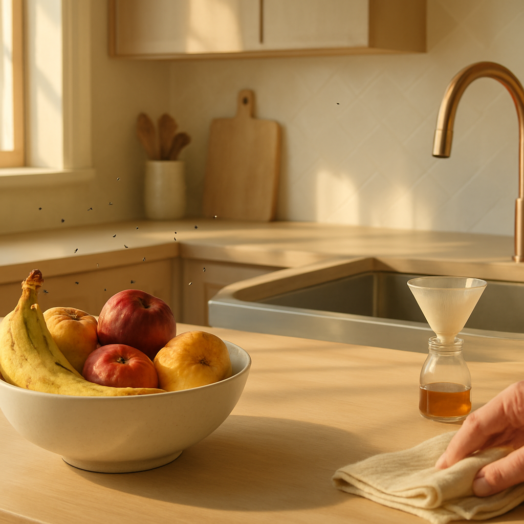 Pourquoi ai-je des moucherons dans la cuisine ? Causes fréquentes et solutions efficaces