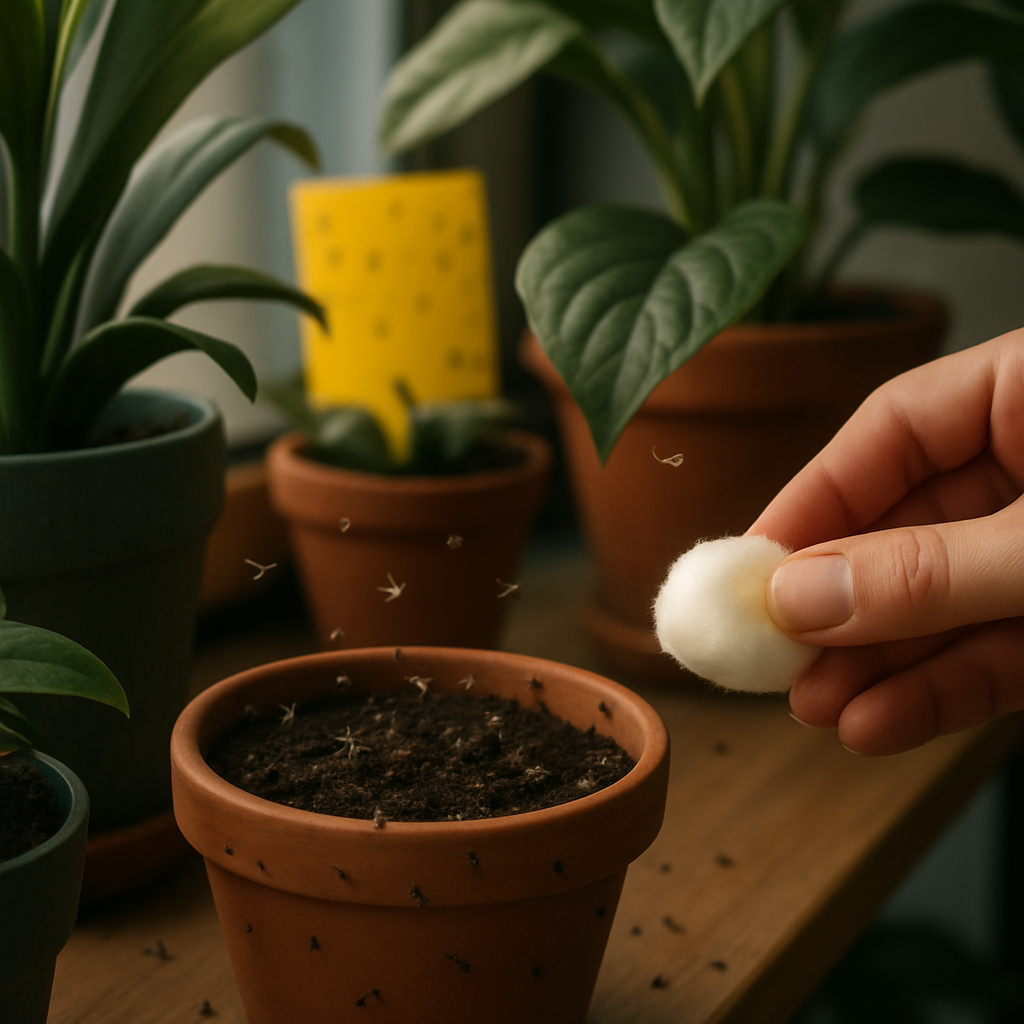 Moucherons dans les plantes : FAQ complète pour les identifier et s’en débarrasser