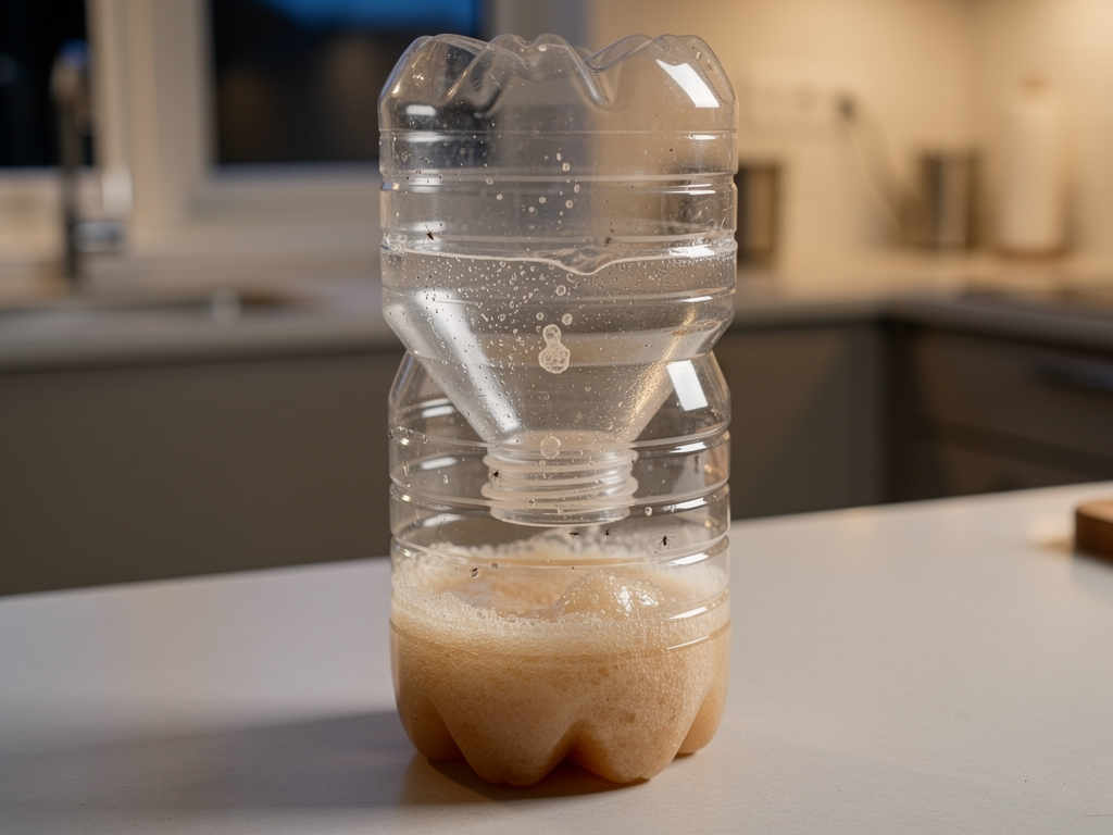 Piège moustique maison à base de bouteille et CO2 pour limiter les moustiques dans une pièce