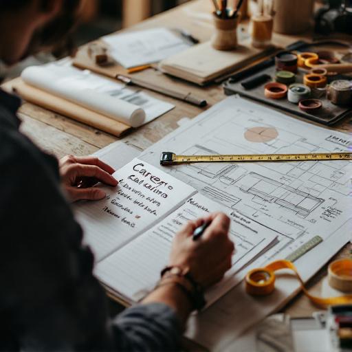 prise de notes pour choisir un métier d'artisan et comparer plusieurs pistes